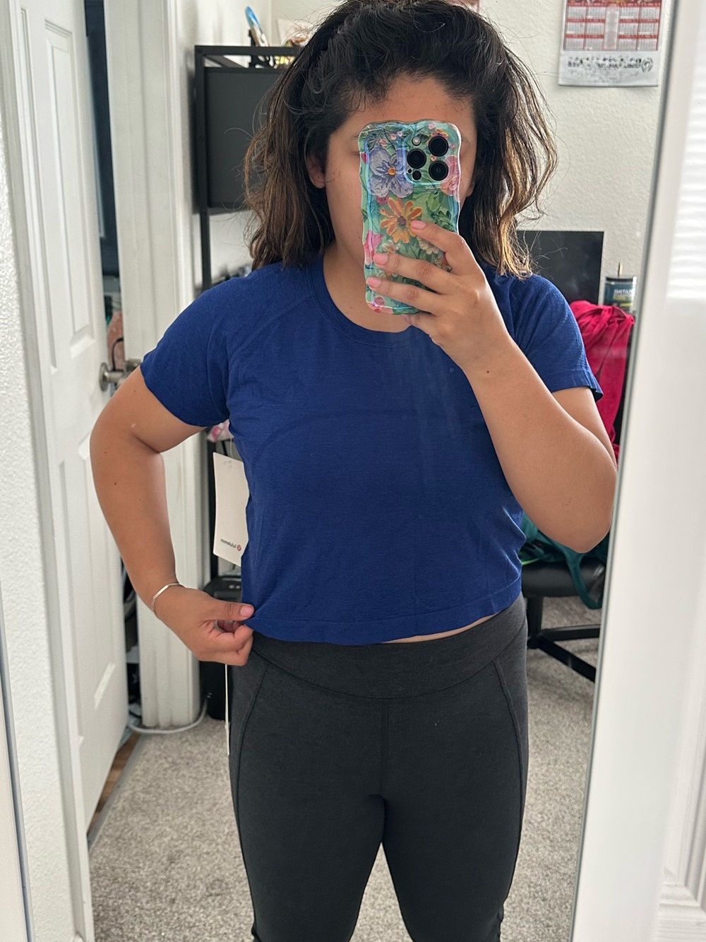 lululemon Swiftly tech crop shirt